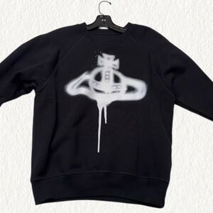 VIVIENNE WESTWOOD Spray Orb graphic-print organic-cotton sweatshirt